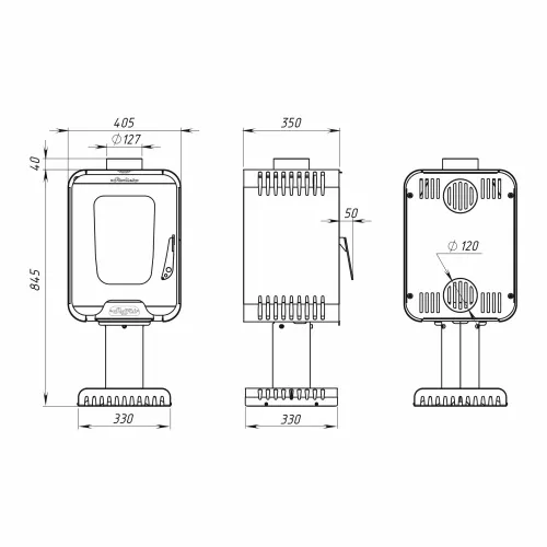 Печь - камин Stoker SOFFIT 7-S Ермак фото 3