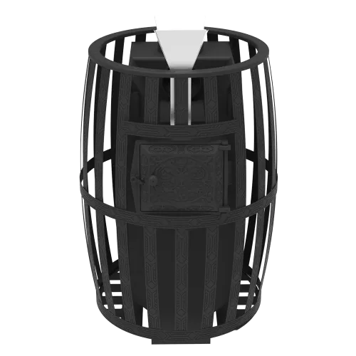 Печь банная " Витязь " 18 Д - 2 со стеклом 230х270, сетка, ЗАКРЫТАЯ КАМЕНКА d 130 фото 7