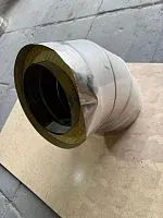 Отвод - сэндвич  45 гр. 180/260 нерж/нерж  0,5 мм/0,5 мм УЦЕНКА 50%