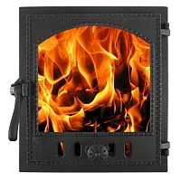 Дверь для камина ДТГ - 8АС " ОНЕГО " ( РУБЦОВСК ) 340*370*130 ( 290*325 ) (чугун)