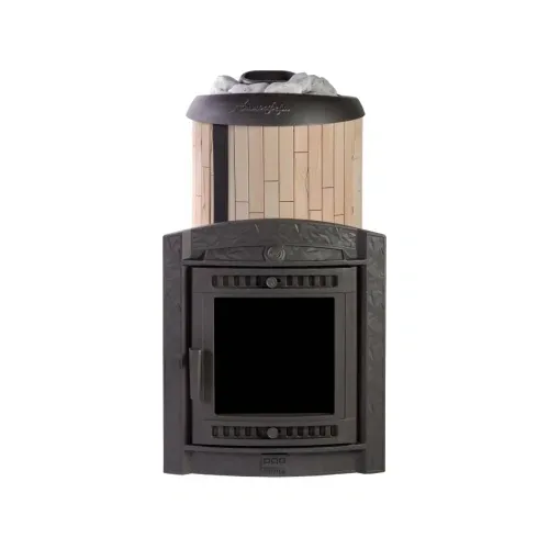 Печь банная "Атмосфера XL" в ламелях "Окаменевшее дерево" ПроМеталл фото 6