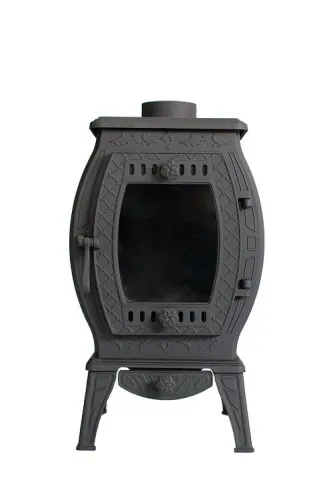 Печь отопительно - варочная чугунная " Сибирь 11 " со стеклом фото 2