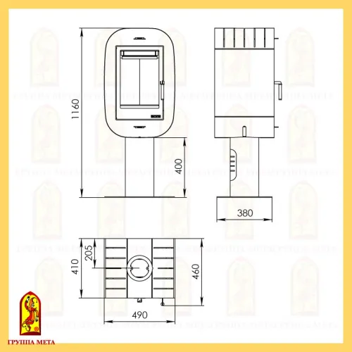 Печь - камин " Луара " фото 2
