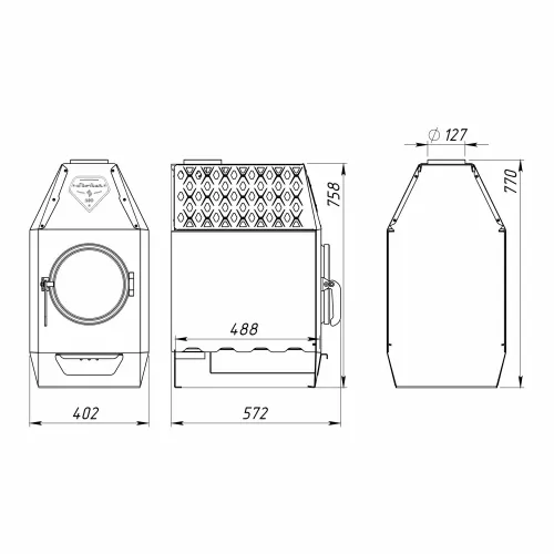 Печь отопительная Стокер Термо - 200 ( Ермак ) фото 2