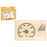 Термометр СБО - 2Т " ПРЯМОУГОЛЬНАЯ " в дереве  уп  картон