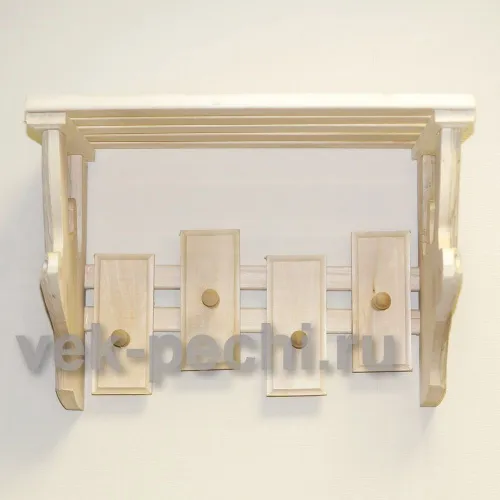 *Полка с вешалкой резная ( Н ) 3 крючка ( Мебель для бани ) фото 2 *Полка с вешалкой резная ( Н ) 3 крючка ( Мебель для бани ) фото 2