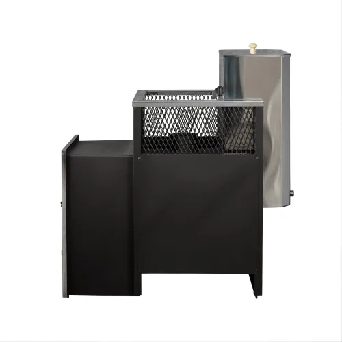 Печь банная 6 мм Радуга 35 Б, удл. топка 260 мм  (под наставной бак 60 л) фото 5