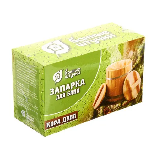 Запарка для бани " Кора дуба ", 20 фильтр - пак. " Банные штучки " -30% под остаток