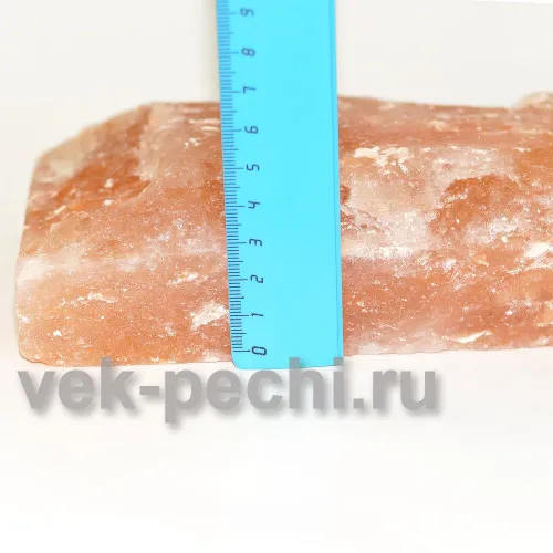 Соль гималайская кирпич с необработанной стороной 20*10*5 см фото 3