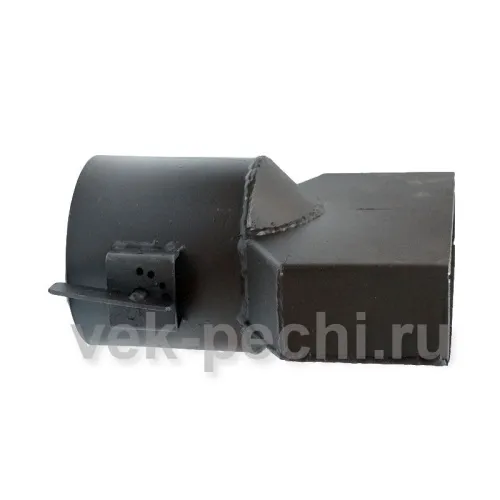 Переходник прямоугольный с шибером ГОРИЗОНТАЛЬНЫЙ  для котлов Сибирь фото 2