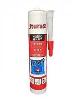 Герметик термостойкий для печей и дымоходов +1500 гр. (черный) 280 мл Utura (Утура) -30 до +1500 гр.