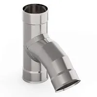 Тройник   45 гр.  150   нержавейка,   0,5 мм