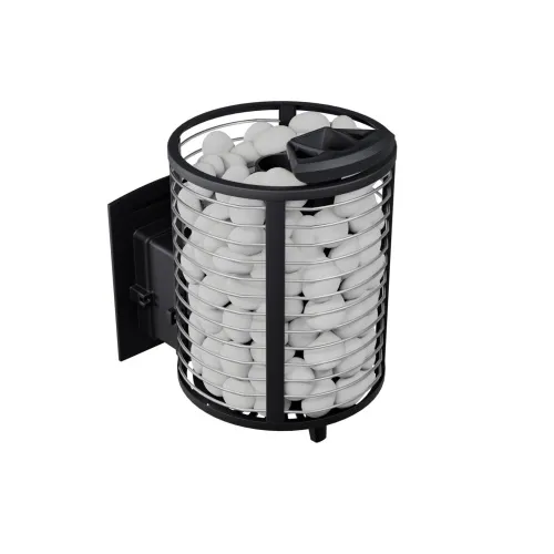 Печь чугунная банная "Атмосфера М" сетка-ПРУТОК нержавейка ПроМеталл фото 5