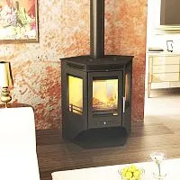 Печь - камин " Москва 12 с плитой "
