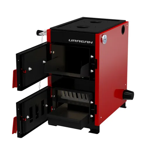 Котел отопительный "Ураган-14" с 1 конфоркой  до 140 м. кв. фото 2