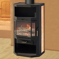 Печь - камин " Ангара Аква призматик "