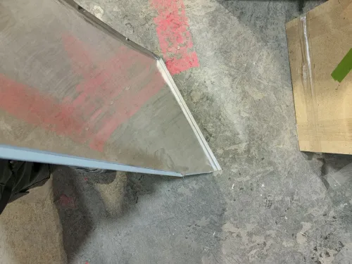 GS 430 Экран защитный 980х500 нерж.  УЦЕНКА -20%