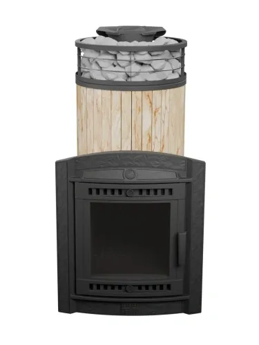 Печь банная "Атмосфера XL" Окаменевшее дерево ламель+сетка С ТОННЕЛЕМ ПроМеталл Печь банная "Атмосфера XL" Окаменевшее дерево ламель+сетка С ТОННЕЛЕМ ПроМеталл