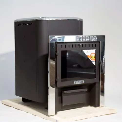 Печь банная Кубань со СТЕКЛОМ, сталь 6 мм, Сибирь