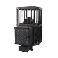 Печь банная ЧУГУННАЯ " Сибирь - 24 "сетка УЦЕНКА -15%