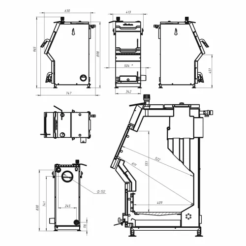 Котел отопительный Стокер Pro 20 Ермак  фото 2