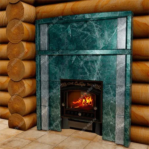 Портал рваный камень/змеевик (Премиум) 545*545 фото 3