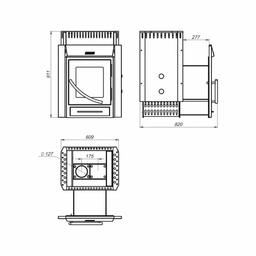 Печь банная Ермак 3D фото 6