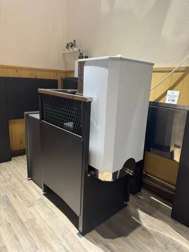 Печь банная 6 мм Радуга 35 Б, удл. топка 260 мм  (под наставной бак 60 л) фото 3