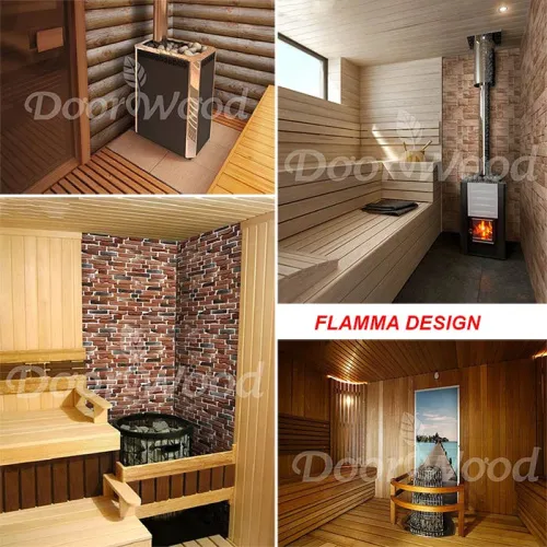 Огнезащитная плита "Фламма Design" с сюжетом "ЭТНА 167"  1200*610*9 мм фото 2