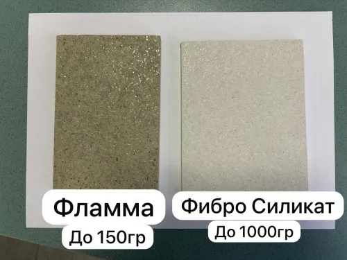 ФИБРА Огнезащитная фиброцементная плита силикат 1200*600*9 мм  фото 2