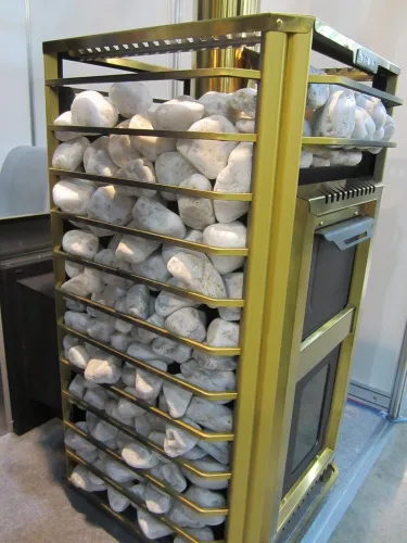 Печь банная Ермак 30 Сетка - Люкс GOLD ( нерж 5,0 мм 304 ) фото 6