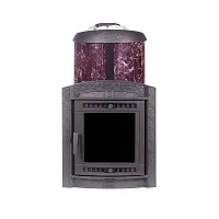 Печь банная "Атмосфера XL" в ламелях "Россо Леванто" ПроМеталл