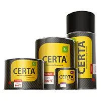 Краска термостойкая ЧЕРНАЯ  аэрозоль 0,52 л ЦЕРТА