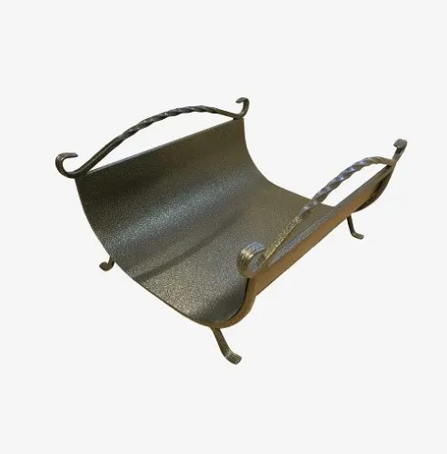 Дровница с 2 - мя ручками ( бронза ) ковка М в.250/ш.460/г.370