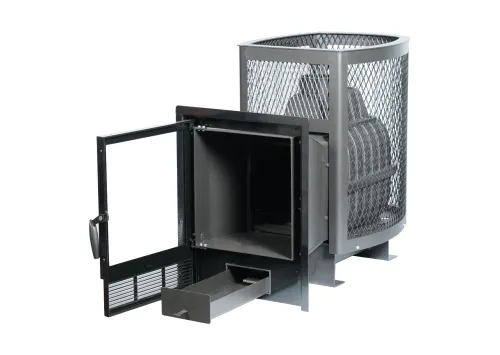 Печь банная ЧУГУННАЯ " Сибирь - 20 PRO" ( сетка ) со СТЕКЛОМ  фото 2