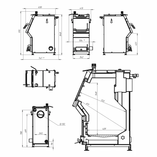 Котел отопительный Стокер Pro 16 Ермак фото 2