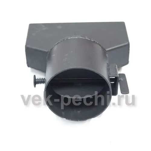 Переходник прямоугольный с шибером ГОРИЗОНТАЛЬНЫЙ  для котлов Сибирь фото 3