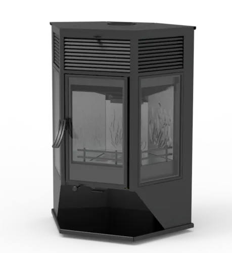 Печь камин Березка Hors - 13 ( Хорс ) Black Stove ( сталь + чугун ) фото 4