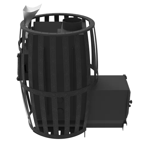 Печь банная " Витязь " 18 ДТ - 4 d 130 ( сетка ) ЗАКРЫТАЯ КАМЕНКА фото 4