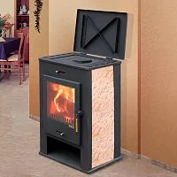 Печь - камин " Охта с плитой "