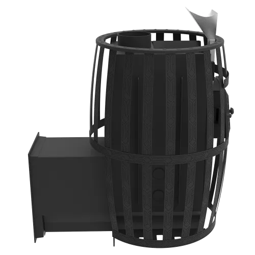 Печь банная " Витязь " 18 Д - 2 со стеклом 230х270, сетка, ЗАКРЫТАЯ КАМЕНКА d 130 фото 4