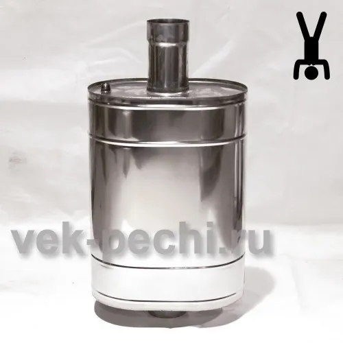 Бак 60л на трубе для печи  120 мм  фото 2