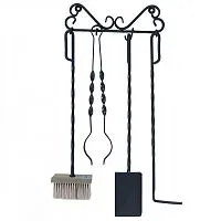 Набор для камина 4 предмета настенный ( бронза ) М ковка