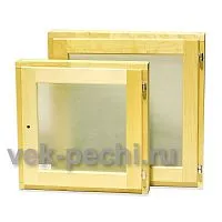 Окно DoorWood 50 х 50 стеклопакет САТИН белое МАТОВОЕ  8 мм