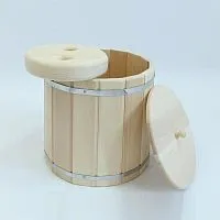 Кадка под засолку 15 литров кедр ( крышка + гнет ) под остаток