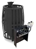 Печь банная " Витязь " 18 d 130 ГАЗОВАЯ (УГ САБК в комплекте)  ( сетка ) ЗАКРЫТАЯ КАМЕНКА