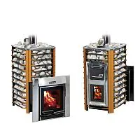 Печь банная Ермак 36 Сетка - Люкс ( чугун 10,0 мм )