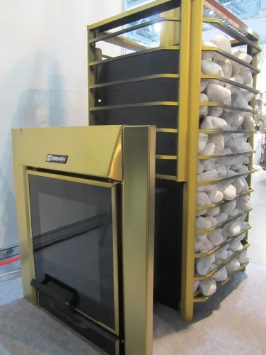 Печь банная Ермак 30 Сетка - Люкс GOLD ( нерж 5,0 мм 304 ) фото 9