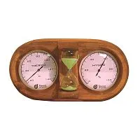 Термо - гигрометр и песочные часы 3 в 1  27*13,8*7,5см " Банные штучки "