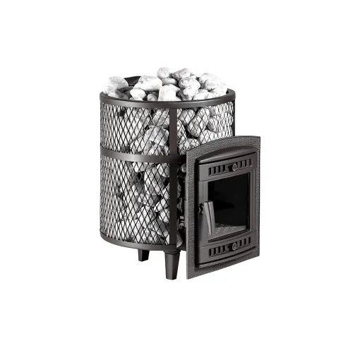 Печь чугунная банная "Атмосфера М" КТТ сетка нержавейка ПроМеталл Печь чугунная банная "Атмосфера М" КТТ сетка нержавейка ПроМеталл